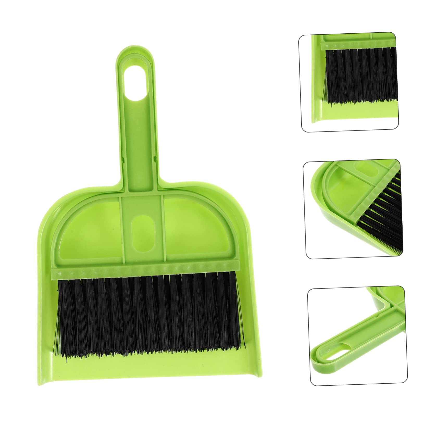 COLLBATH Indoor Broom and Dustpan Set 6 Pack Mini Cleaning Broom Dustpan and Set Compact Cleaning Kit