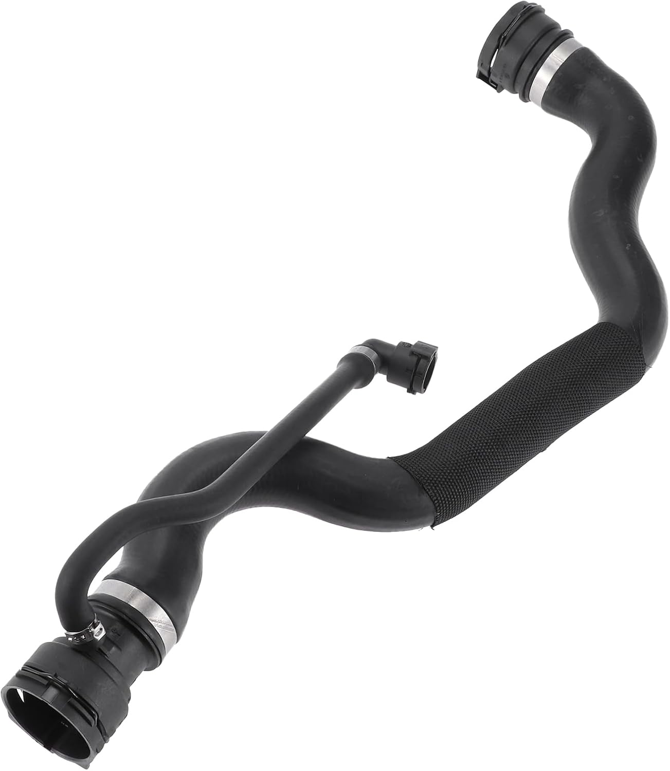 1 Pcs Radiator Hose for BMW X1 E84 2009-2015 Good Sealing Rubber Black Upper Coolant Water Hose