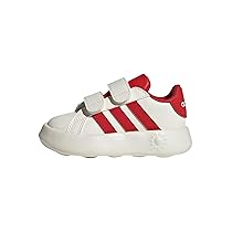 adidas Unisex – Bimbi 0-24 Grand Court 2.0 Shoes Kids, off White, Collegiate Red, Core Black, 25 1, 2 EU