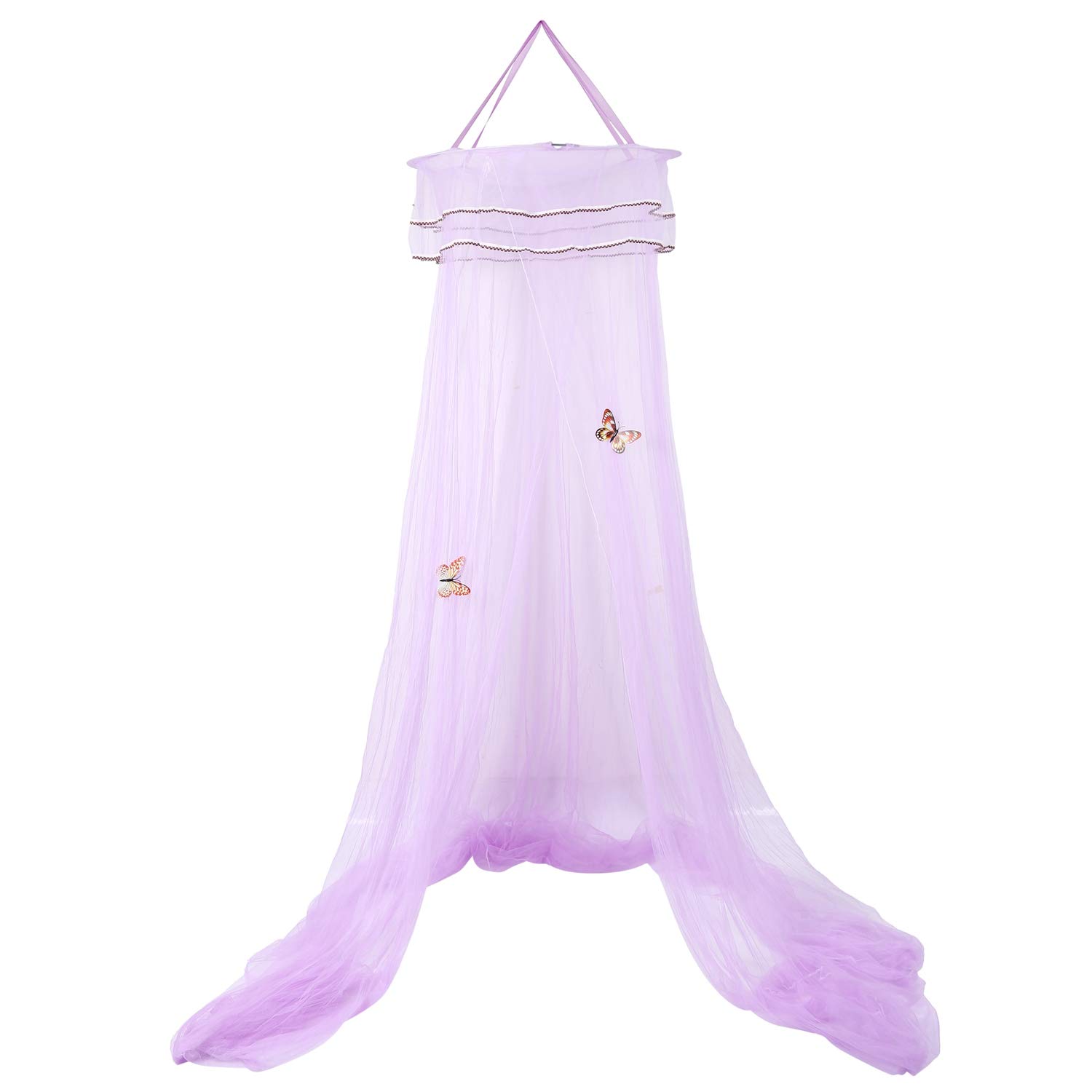 Flisdtry Bed Canopy Lace Mosquito Net For Beds, Tent Mesh Canopies Lace Dome Curtain Drapes Home & Travel ()
