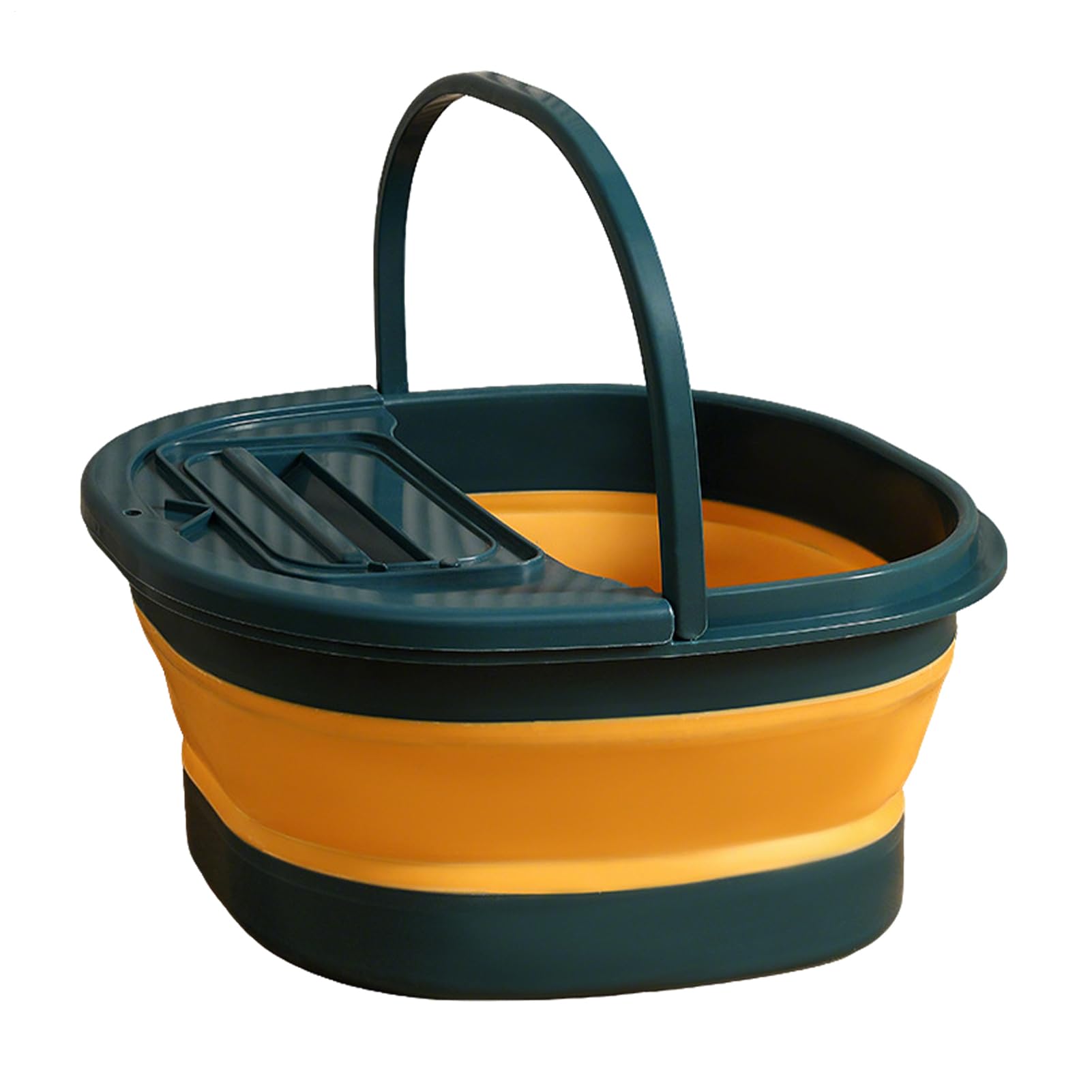 Spa para pies, baño de pies con masajeador, bañera de pedicura plegable con asa, spa para pies para mujeres y hombres, cuenco de remojo de pies