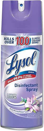 Lysol Spray desinfectante, aroma brisa de la mañana, 12.5onzas (Pack de 12)