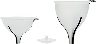OXO Good Grips 3-Piece Funnel Set with Strainer - BPA-Free, Heat-Resistant for Pouring & Straining Hot Liquids