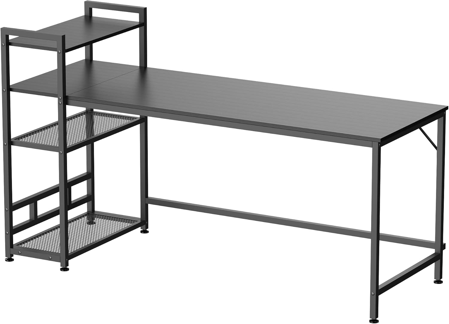 Overview of the HOMIDEC desk frame structure before desktop installation