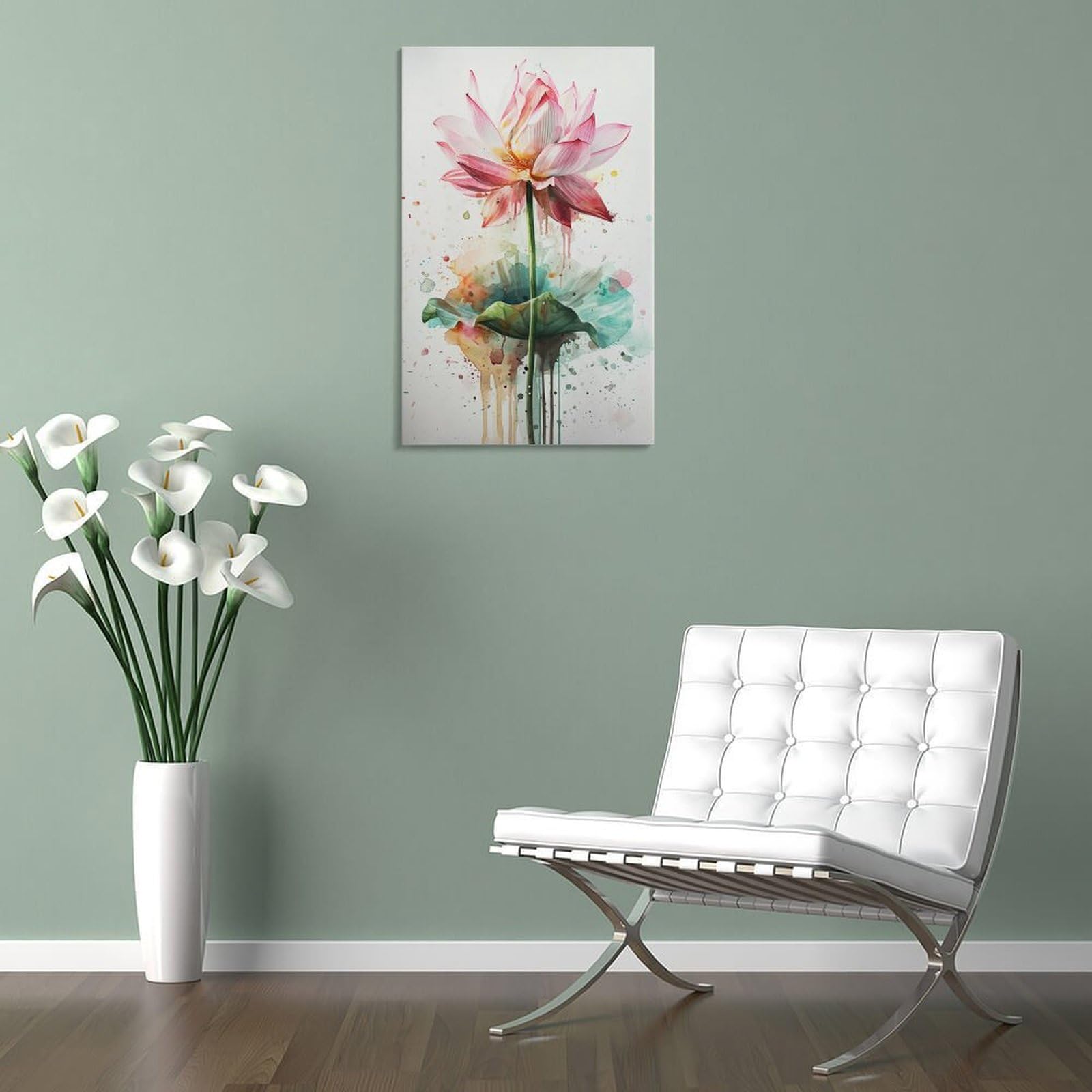 蓮の花 原画 絵画 額縁付き アート インテリア 蓮の花 原画 絵画 額縁付き アート インテリア 蓮の花 原画 絵画