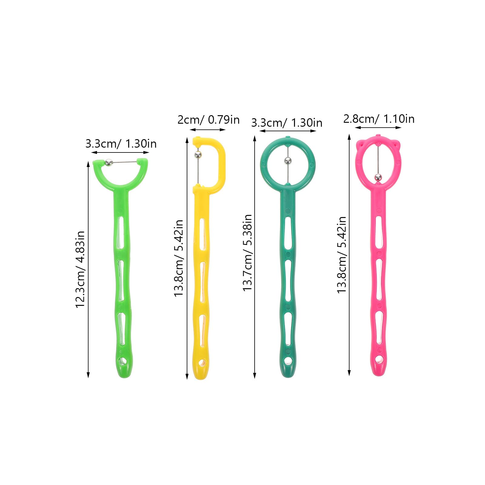 Juego de Fortalecedor de Lengua y Mandíbula 4 Piezas Entrenador de Músculos Orales para Mejorar la Flexibilidad y Coordinación en Rehabilitación de Deglución