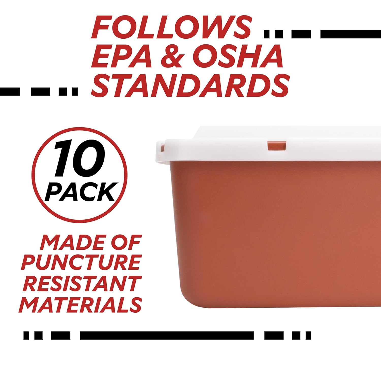 1 Gallon Sharps Container, 10/Box