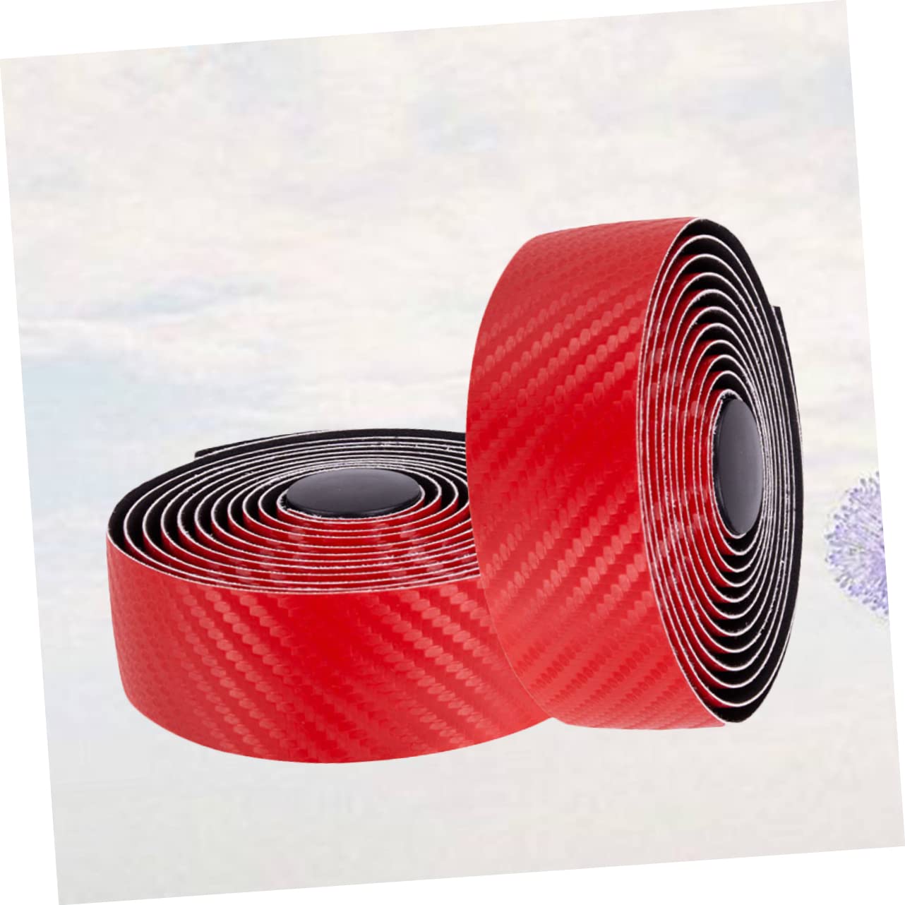 Sosoport 6rollos Cinta De Manillar De Bicicleta De Fibra De Carbono Antideslizante y Práctica Para Bicicletas De Carretera De Rojo Para Hombres y Mujeres