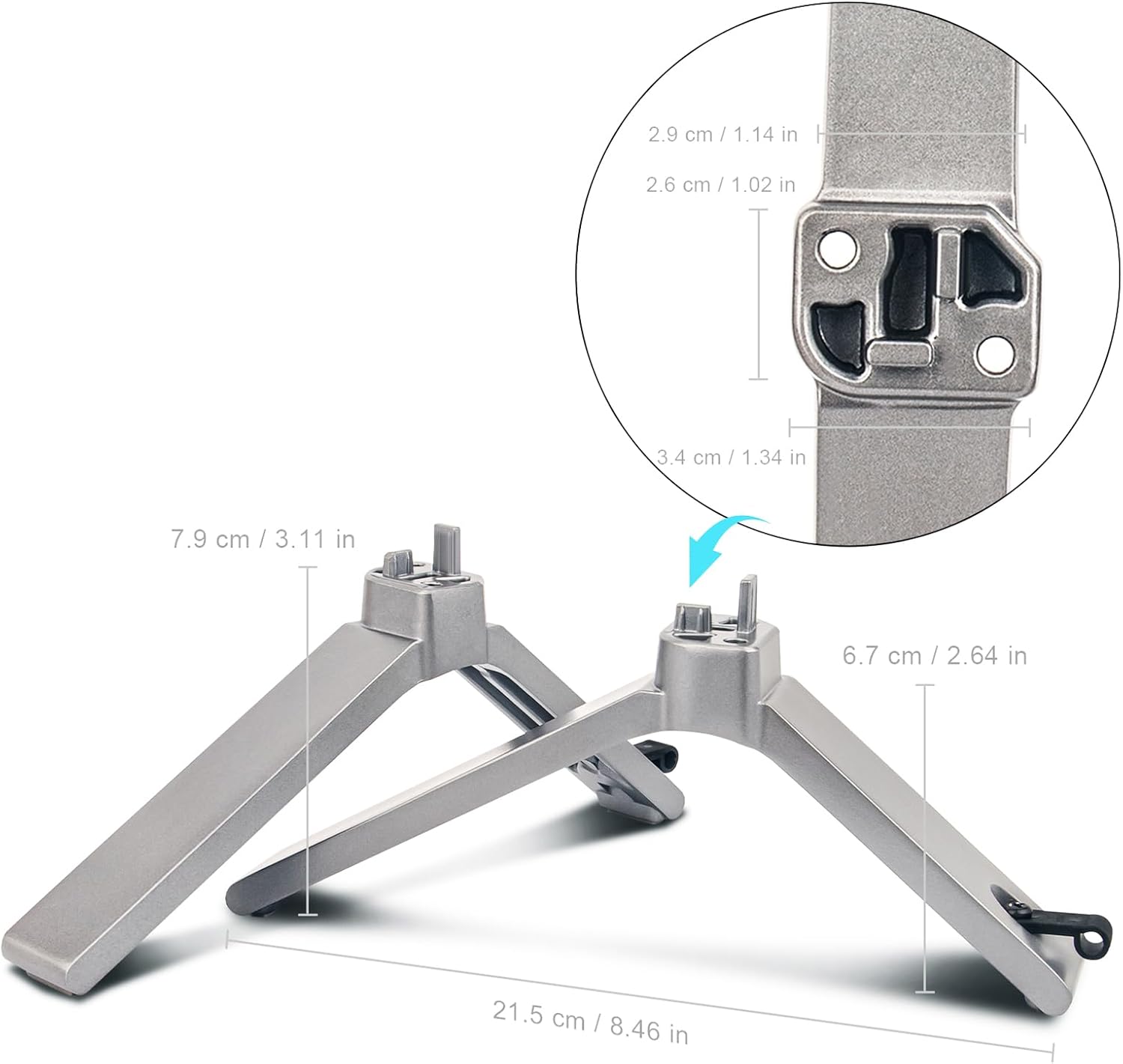 Replacement Base Stand for Toshiba Smart TV 43C350U 43C350KU, Non-Slip TV Legs for Toshiba 43" UHD Smart TV 43C350U 43C350KU, Table Top TV Stand for Toshiba TV 43C350U 43C350KU