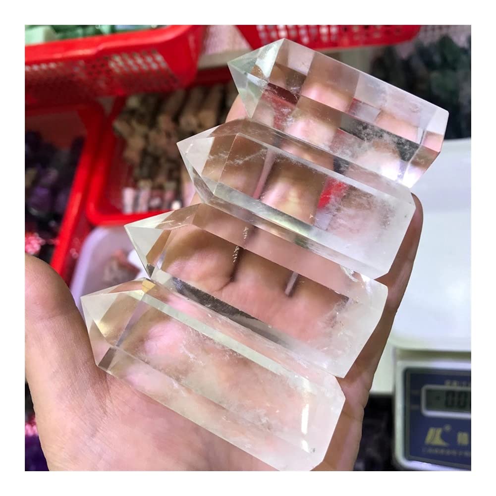For varitas de punto de cristal de cuarzo transparente Natural de 200g, torre de piedra de Ángel Reiki for decoración de habitación, dios de la riqueza, Feng Shui ZFUGEDRLI