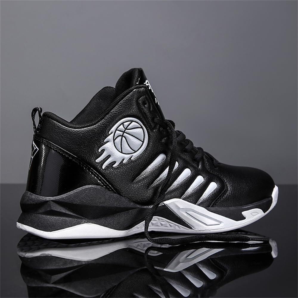 Genérico Zapatillas de Baloncesto caña Alta for Hombre, Antideslizantes, Resistentes al Desgaste, con amortiguación y Rebote, for Entrenamiento Deportivo Aire Libre Zapatos para Caminar