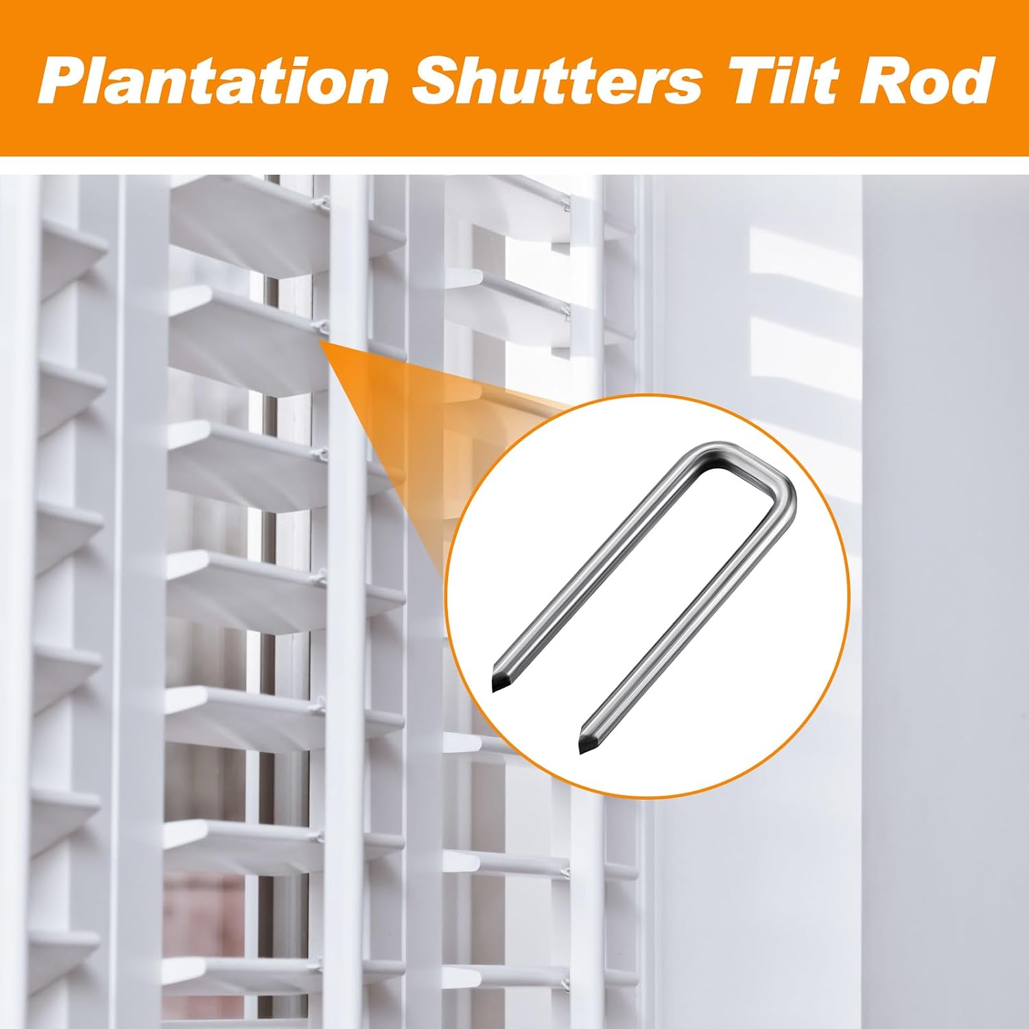 Jetec 85 Pieces Plantation Shutter Repair Staples Pins,Mixed Regular Sizes
