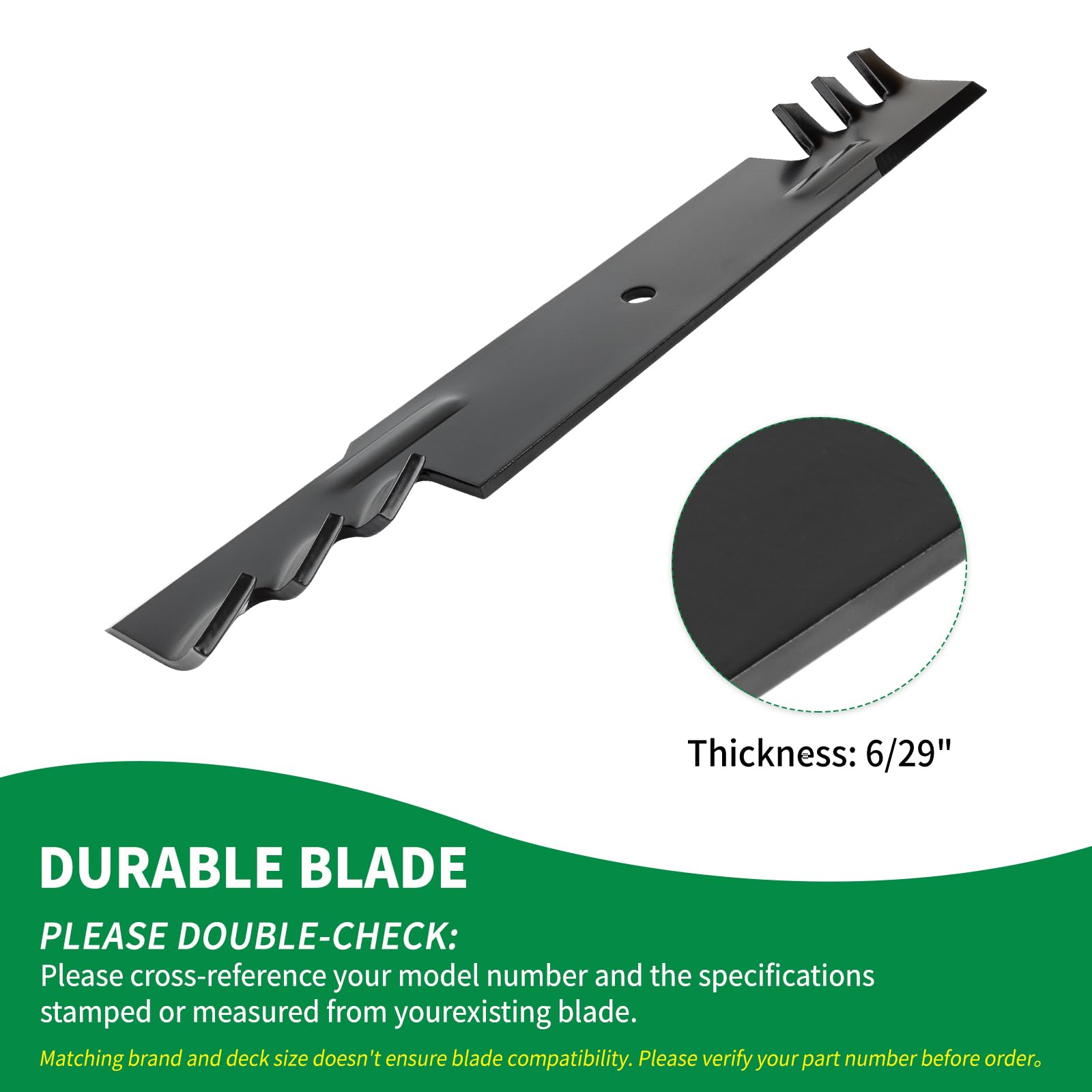 Cuchillas de cortacésped 106-0626 para Toro TimeCutter de 52 pulgadas, hoja dentada 27-0990 compatible con Toro Z Master Groundsmaster, repuesto para 108-1127, 56-2390, 92-7961, 44-5480,