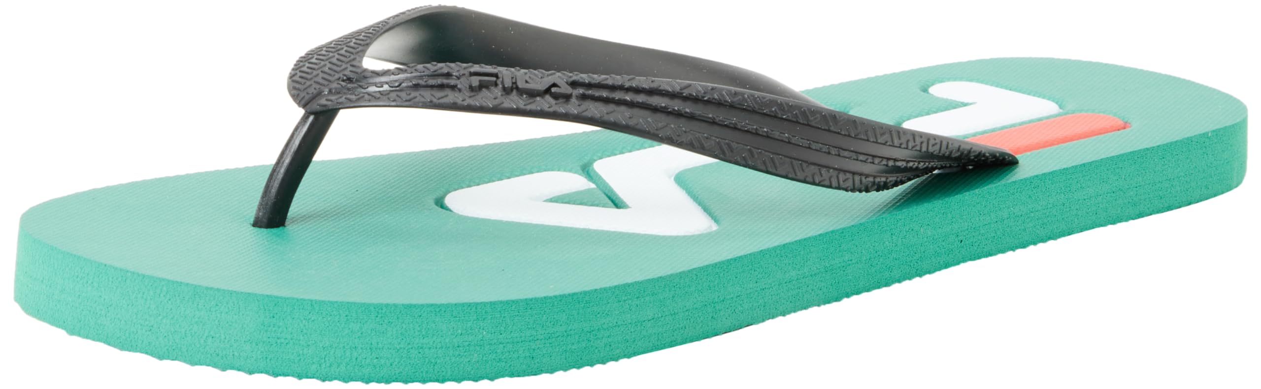 FILA Men's TROY slipper Flip-Flop, Verdant Green-Black, 10 UK