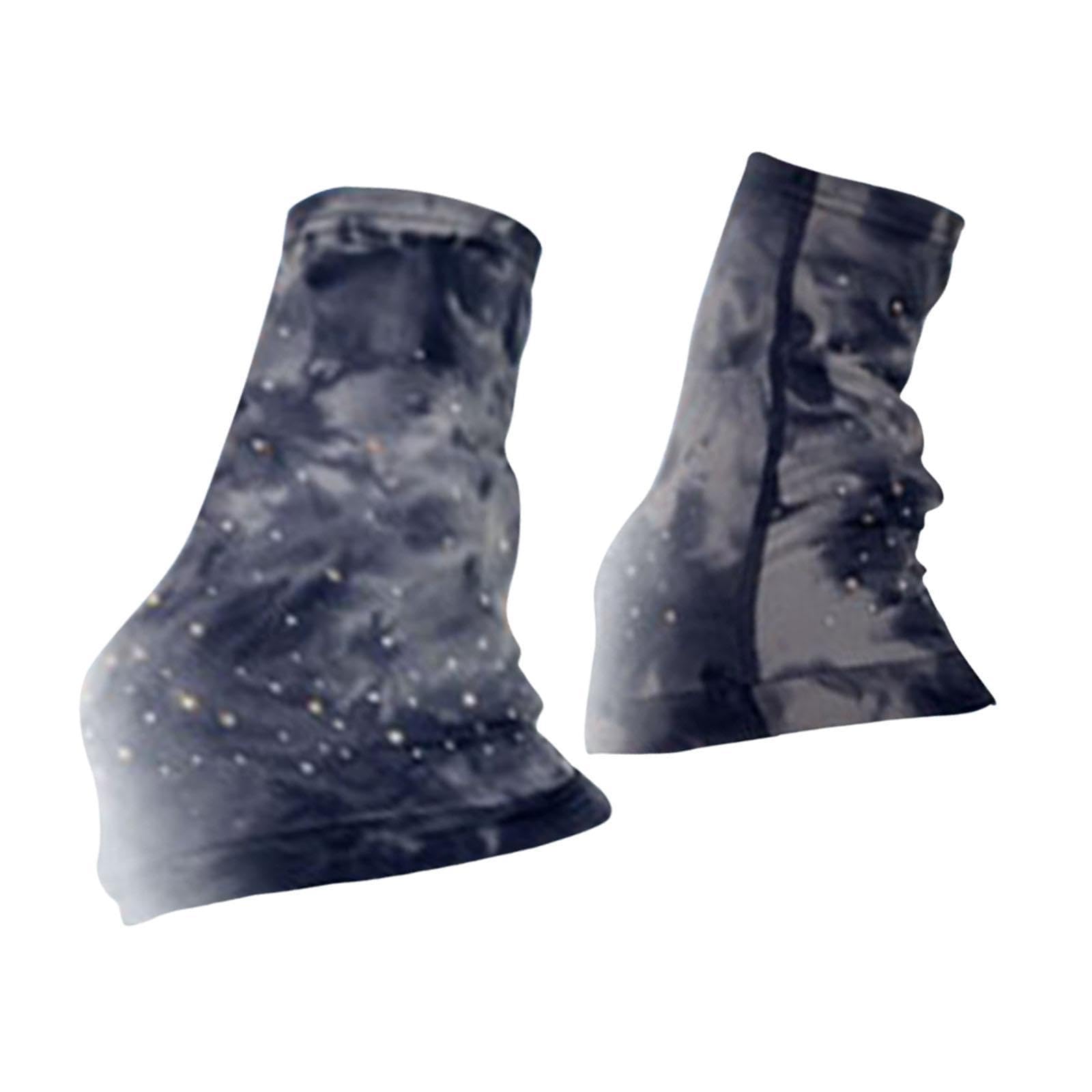 Fenteer Calentadores de piernas para patinaje artístico, accesorios de moda, ligeros, decorativos, protección térmica sobre las botas para mujer.
