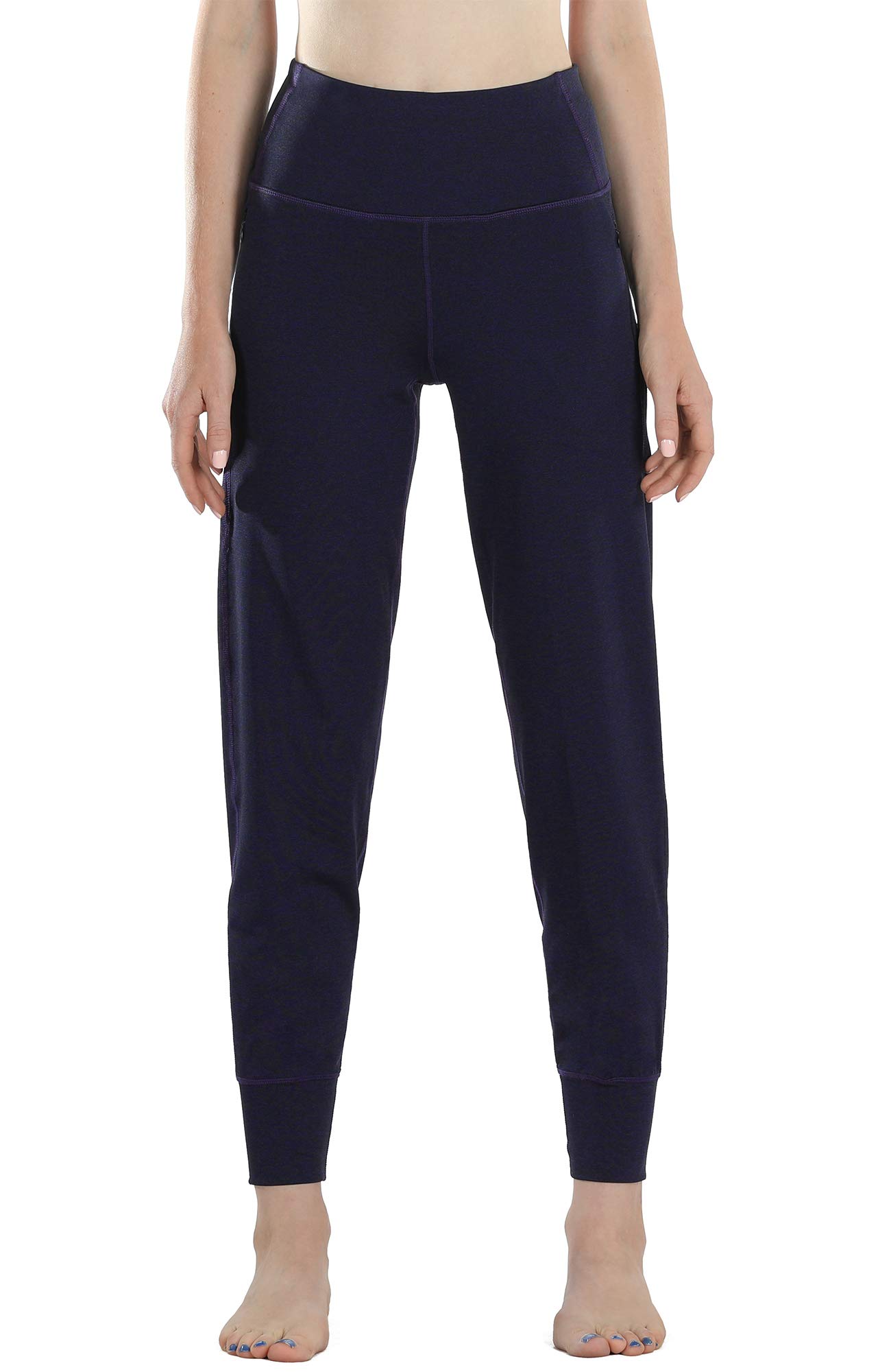 icyzone Workout Joggers Pants for Women - High Waisted Exercise Athletic Running Leggings with Pockets