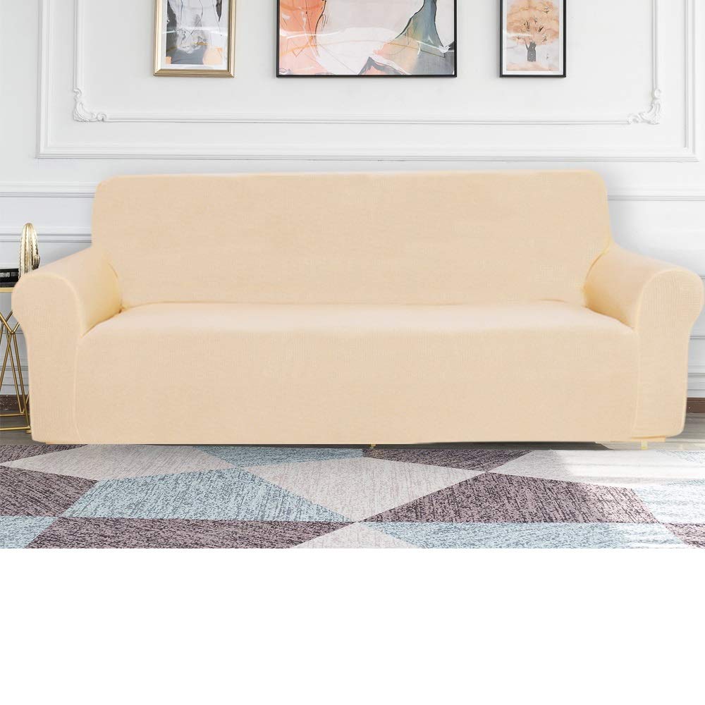 Bedding Haus 2pc Couch Slip Cover Set (Sofa, Loveseat), Stretch Form-fit, Furniture Protector, Polye