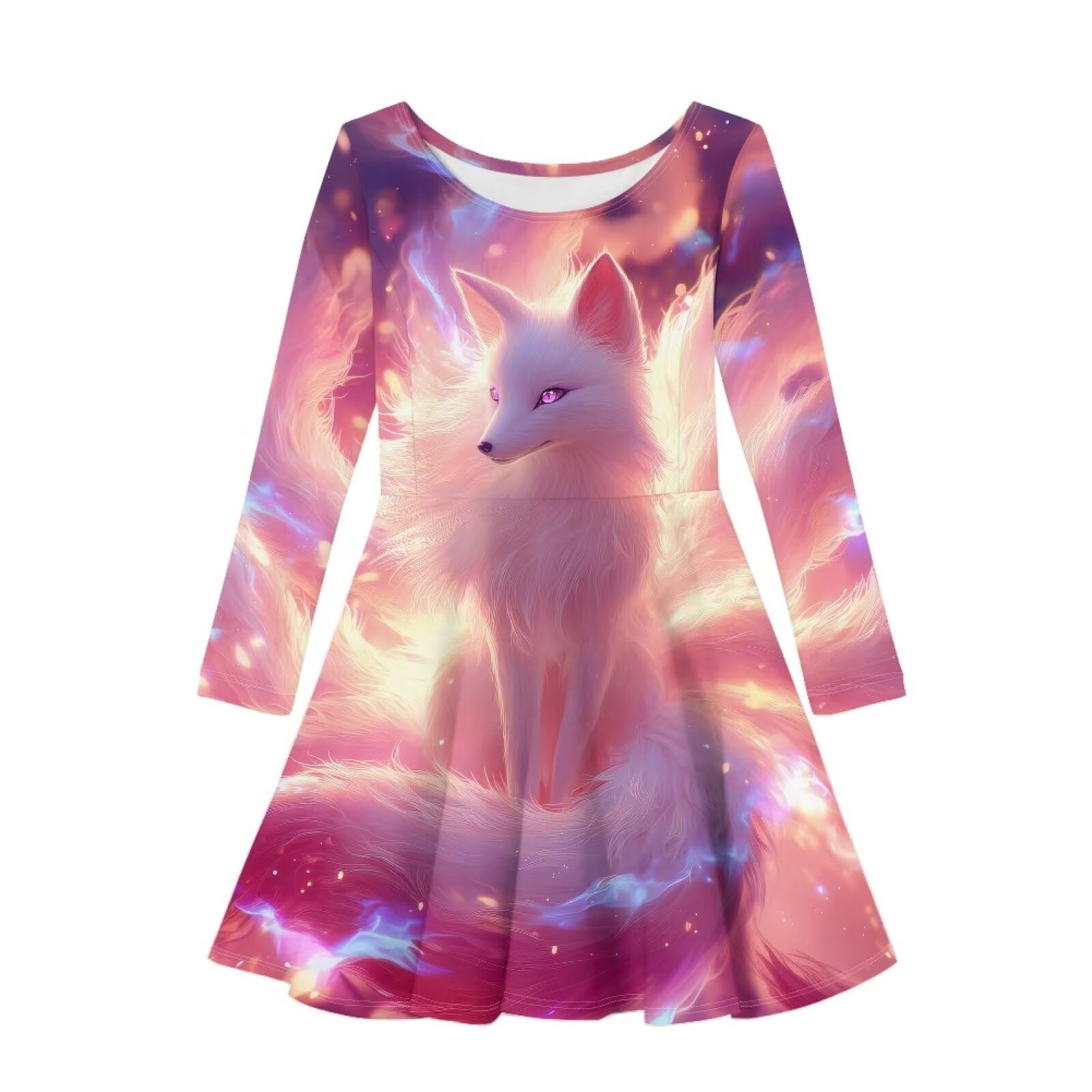 Girls Dress Little Kid Casual Dresses Long Sleeve Swing Dresses 3-14T