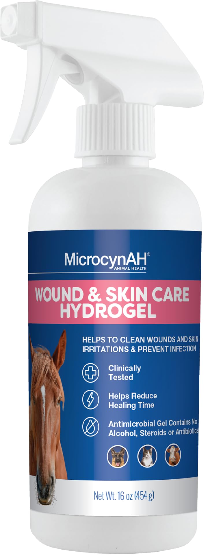 MicrocynAH Wound & Skin Care Hydrogel, 16 oz