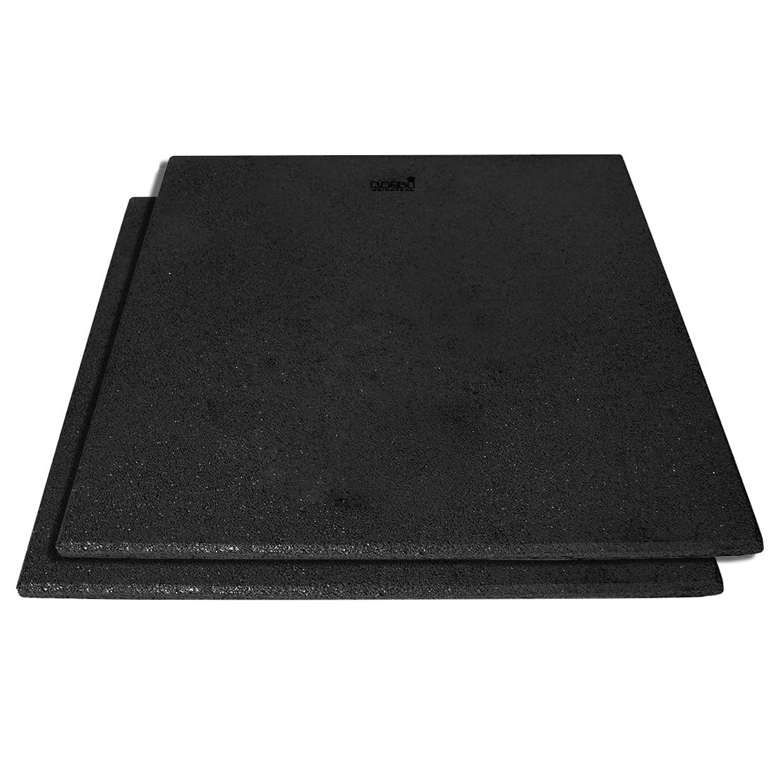 USI UNIVERSAL Rubber Tiles, 2 Piece Set Supertuf Tiles Made of Rubber Ideal For Free Weight Areas, Heavy Lifting Zones & Cross Training Boxes/Gyms (10mm, Black)