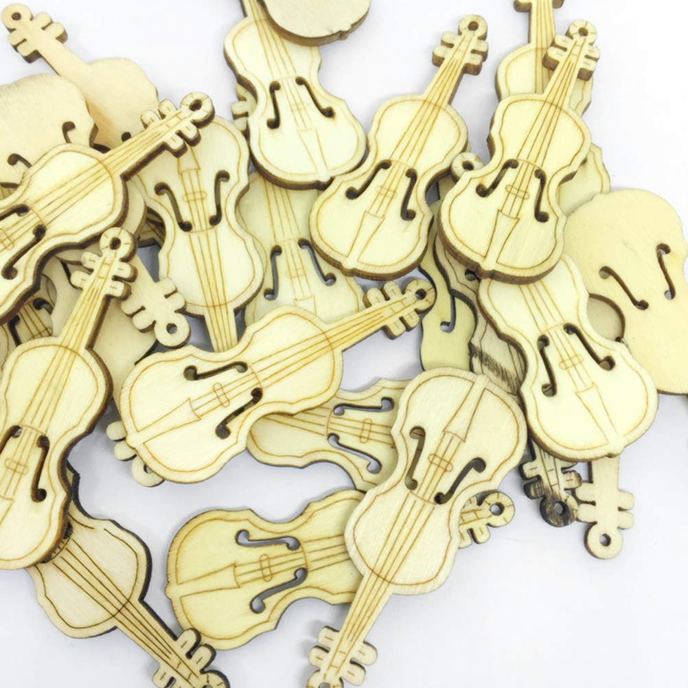 Ornamento per Strumenti Musicali Modello di Chitarra in Miniatura in Legno Home Living Room Music Rooms Display Ornamenti (Color : 20CM