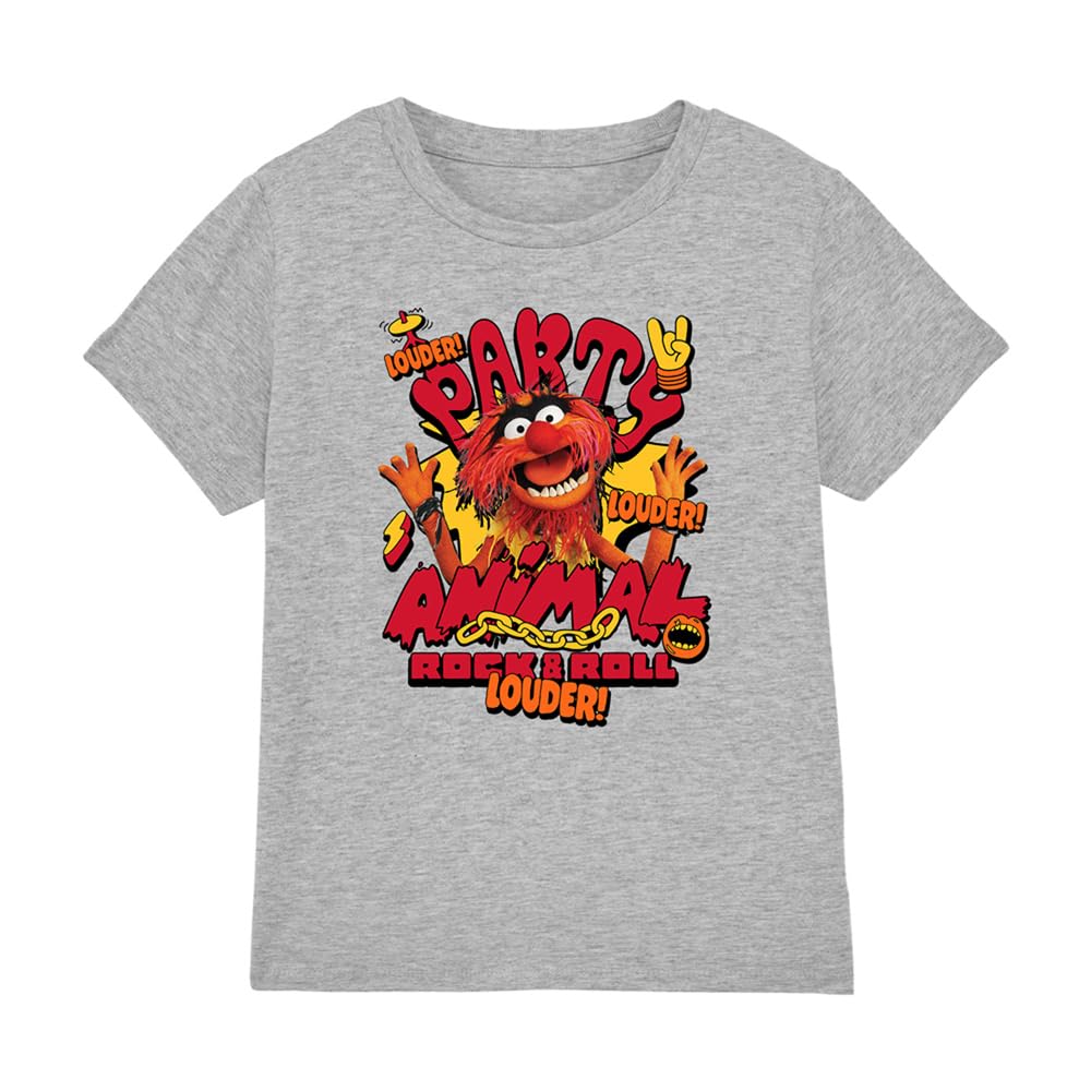 Muppets Disney The Party Animal Kids T-Shirt, Athletic Heather, 5-6Y