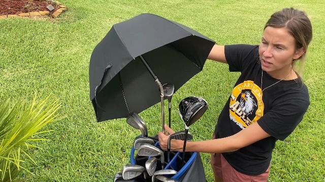 Watch Highly recommend this umbrella! Fits my golf bag perfectly on Amazon Live