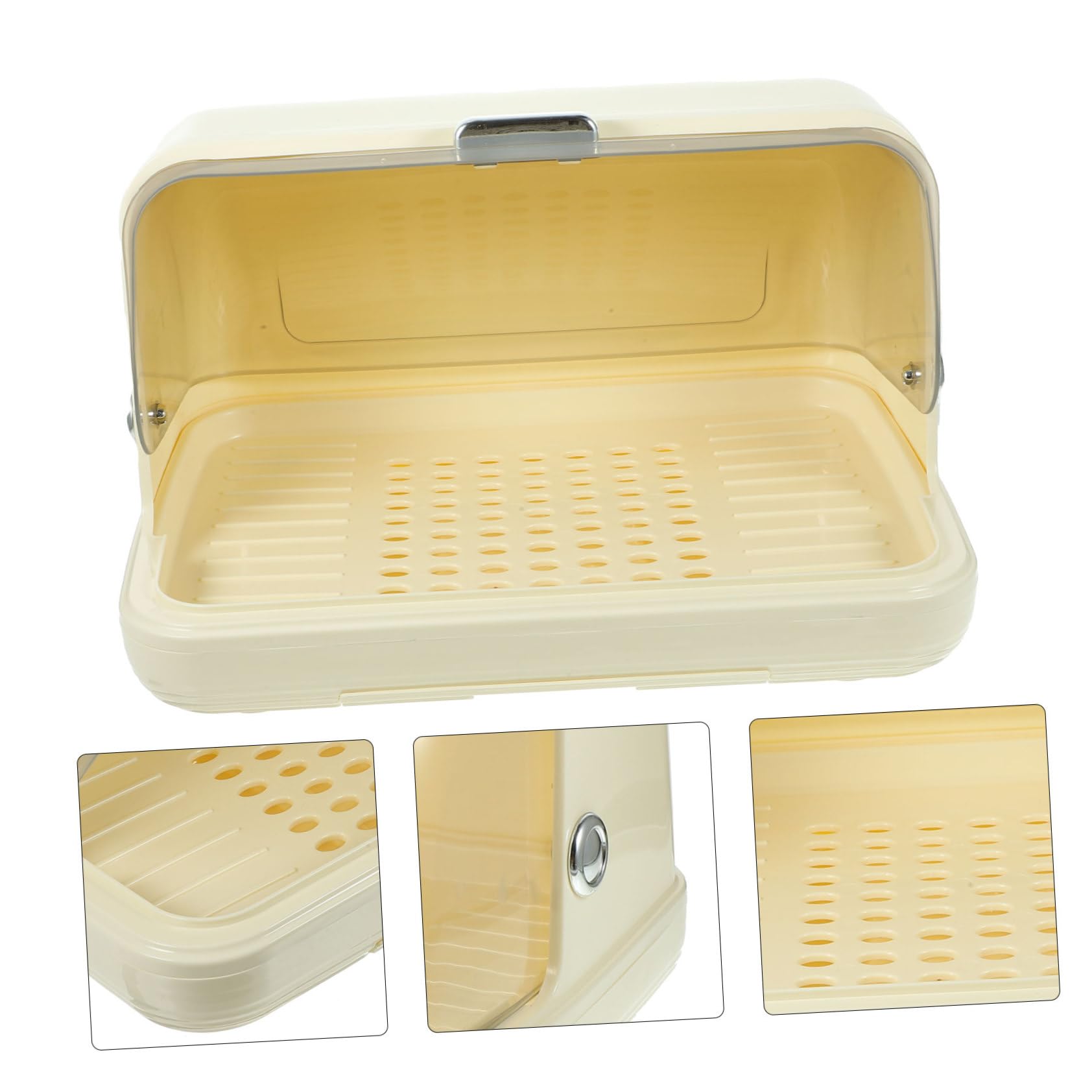 YARNOW Égouttoir à Biberon Couvercle Plateau Détachable Organisateur de Bouteilles Cuisine 1 PC