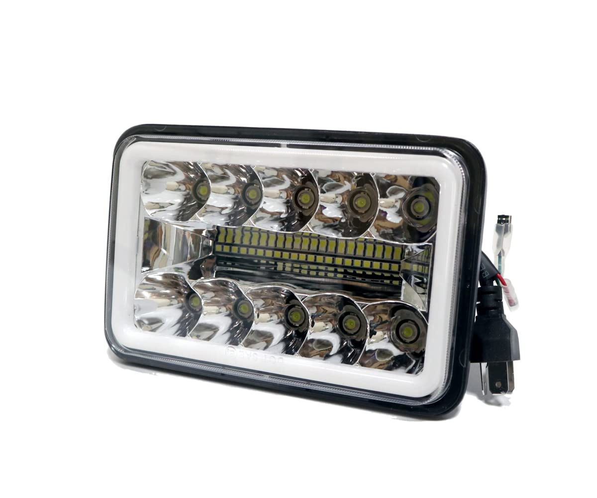 Amazon | 角目 4x6 インチ ヘッドライト プロジェクター LED デイ 