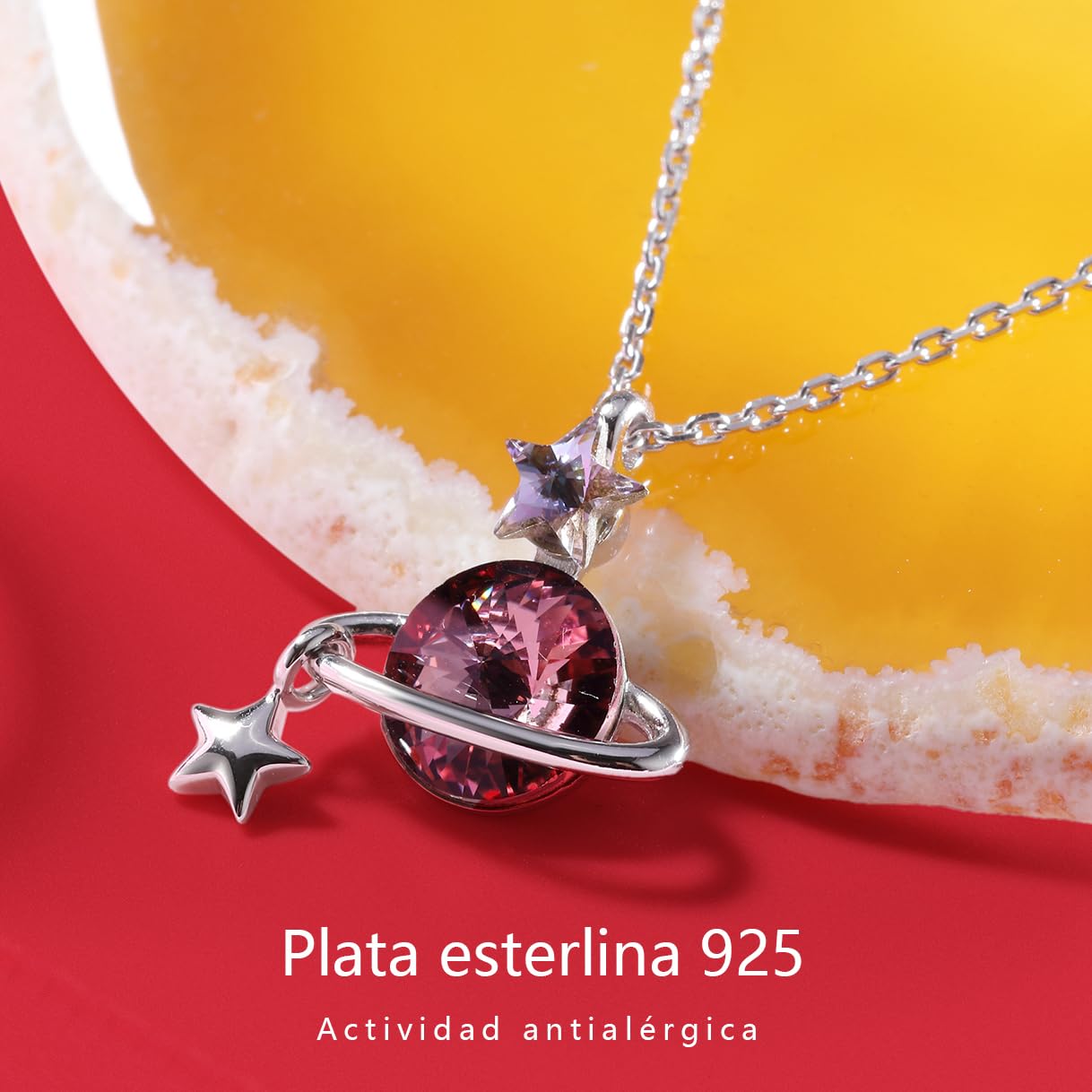 Richapex Collar de Ojo Turco Collar de Pendiente de Mal de Ojo Devil Eye Cadena de Plata de Cristal Amuleto Joyas hipoalergénicas Circonia cúbica para Mujer Unisex