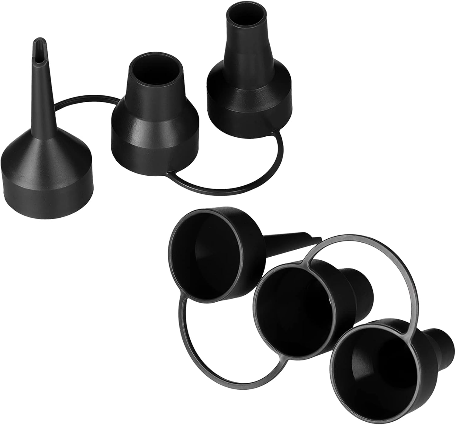 Replacement Nozzles Air Pump Nozzles 3 Sizes Head Plastic Pump Nozzles for Partial Air Bed Air Mattress Inflatable Pool Sofa