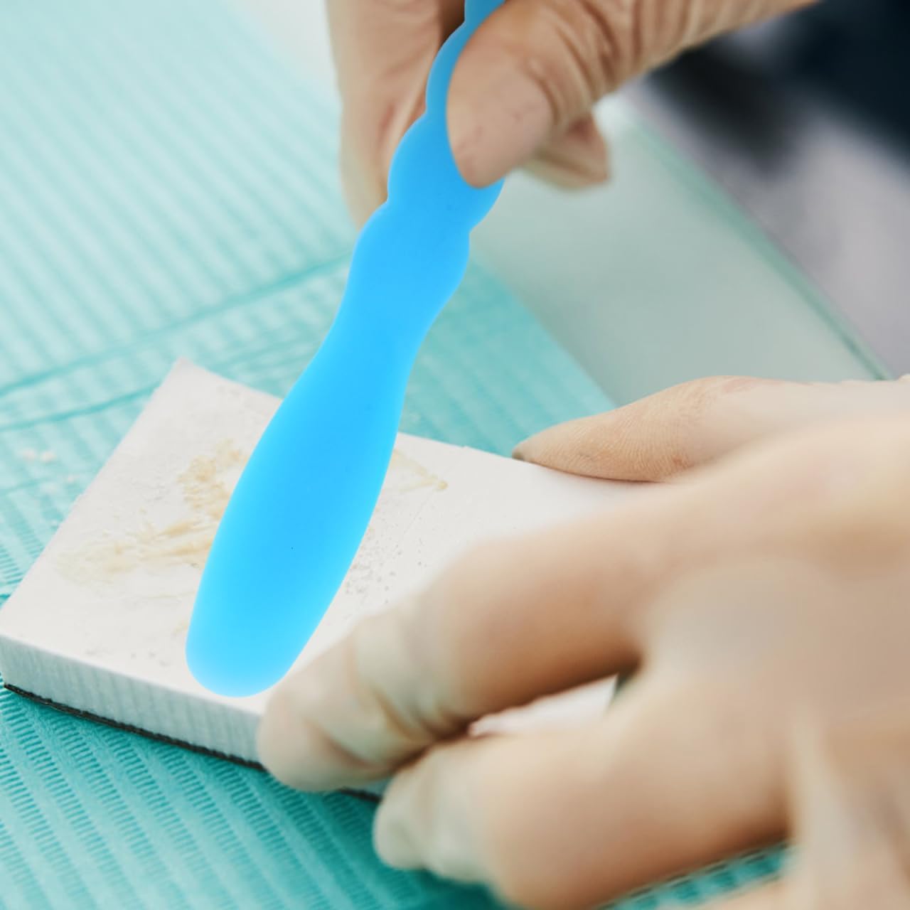 Espátulas dentales 19,5 cm resistentes al calor azul amarillo rosa blanco