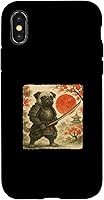 Vista 5 de Pug Samurai Japanese Warrior Costume Sumi-e Art Funny Case for iPhone 16