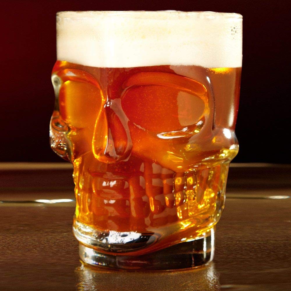 LDG WARE Glass Skull Beer Mug (1pc, Skull Beer Mug 500ml) 2