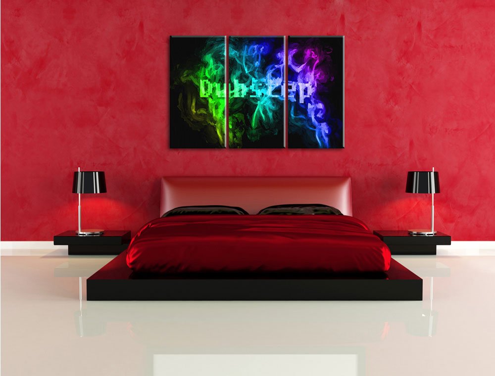 Pixxprint Musica Electro Dubstep Stampa su Tela 3 Parti Artistica murale