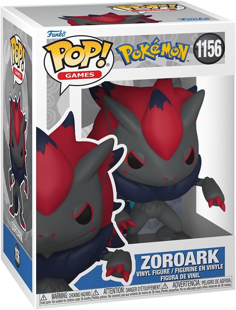 Funko Pop! Games: Pokemon - Zoroark - Collectable Vinyl Figure - Gift Idea - Official Merchandise - Toys for Kids & Adults - Video Games Fans - Model Figure for Collectors and Display