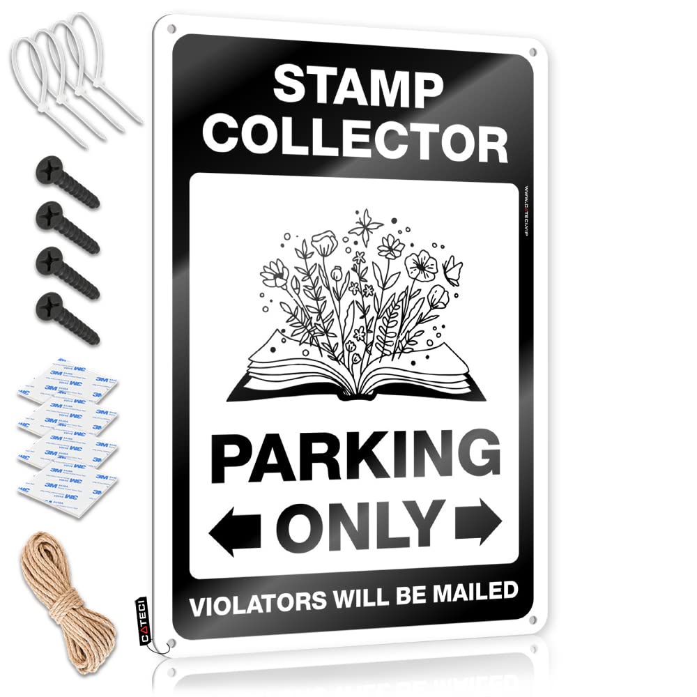KRAZMURONGD Beer Tin Signs Vintage Sets Stamp Collector Parking Only Tin Sign Decaor Sign Bar Mirrors For Man Cave