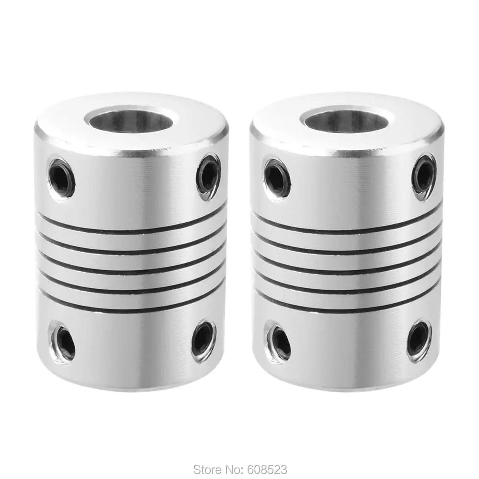 4 Stück 5 x 8 5 x 10 4/5/6/7/8/10 mm Motorbackenwellenkupplung 5 mm bis 8 mm flexible Kupplung, Wellen-Außendurchmesser 20 x 25 mm (Size : 6.35X8)