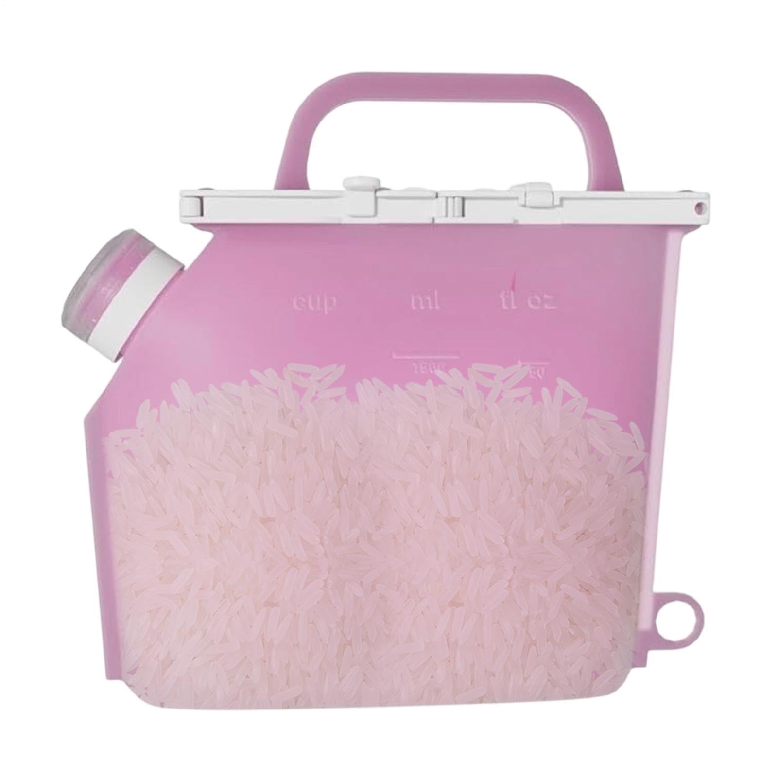 Bolsas de silicona reutilizables evitan derrames de harina y cereales secos