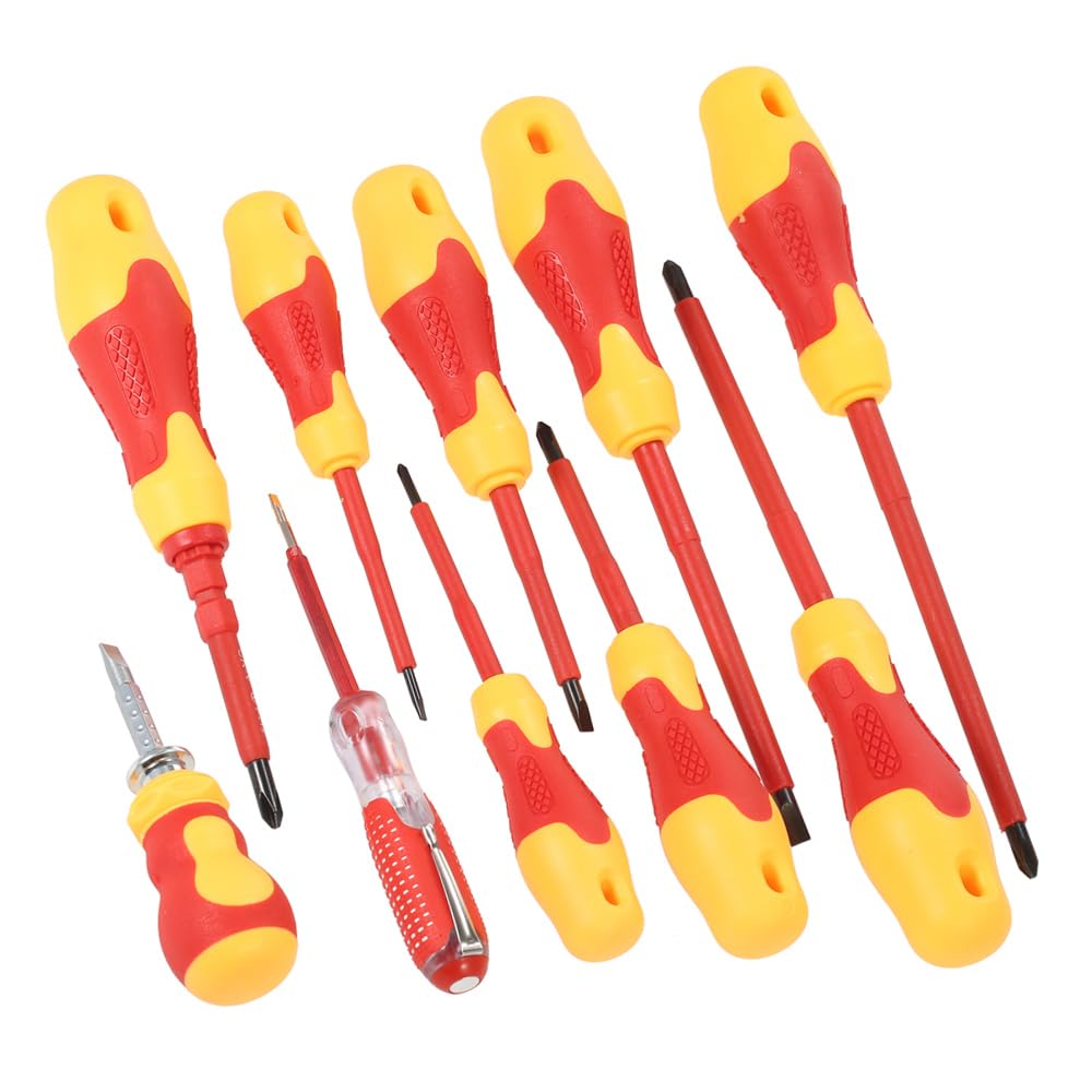 Kit Tournevis Électricien Magnétique - 1000V Isolé - Fente Transversale - Neuf