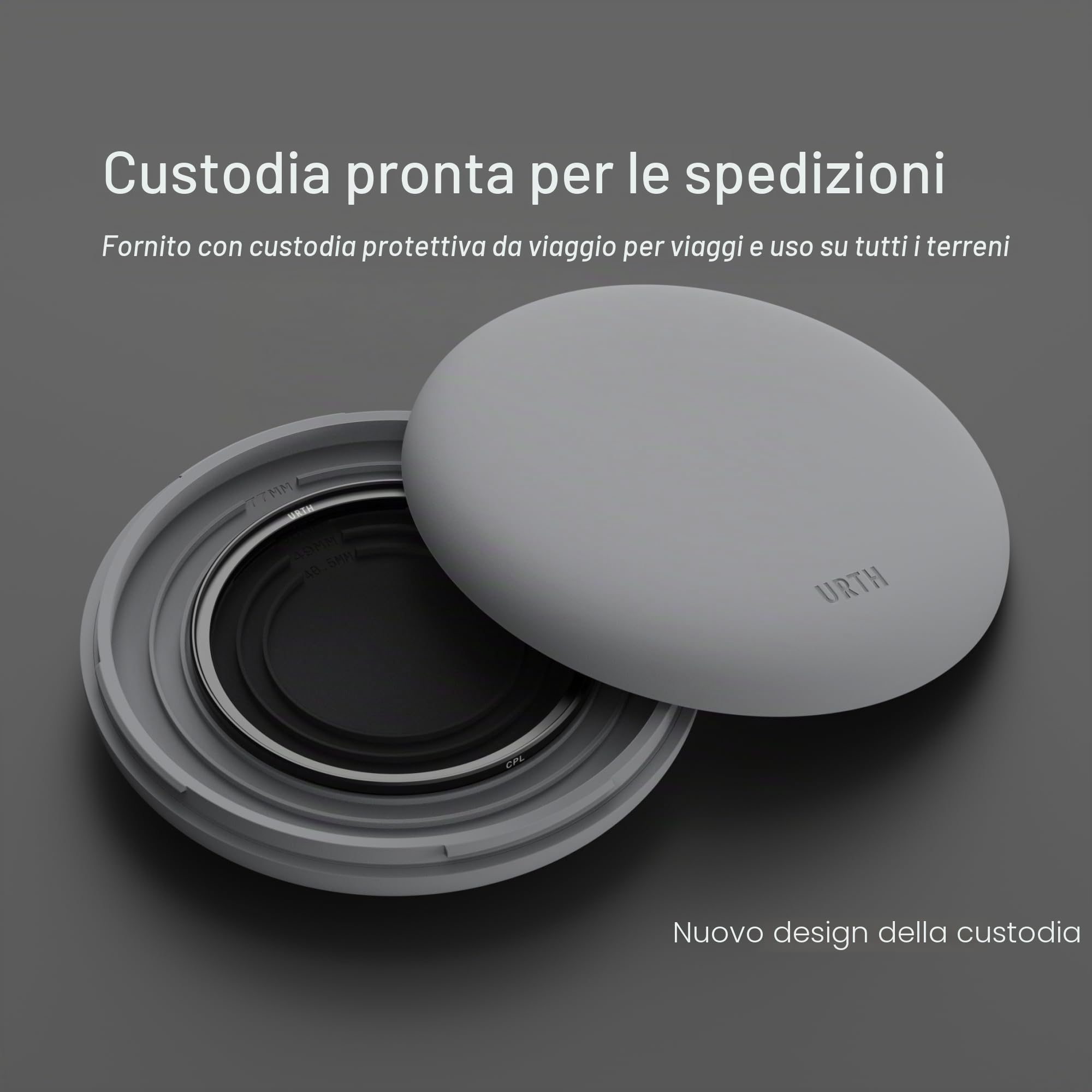 Urth 72 mm Filtro Polarizzatore (CPL) Magnetico per Obiettivo (Plus) - Nano Rivestimento 20 Strati, Filtro per Fotocamera in Vetro Ottico HD per Fotocamera