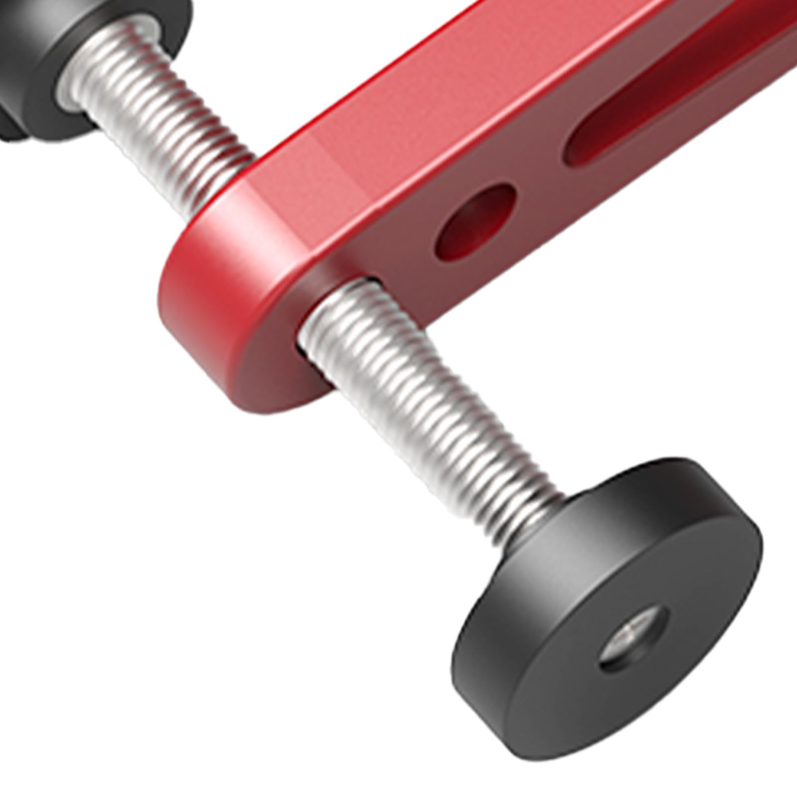Pince de Serrage D'établi MFT Réglable, Pince de Table à Maintien Rapide pour le Travail du Bois, Matériau en Alliage D'aluminium Robuste, 2 de Serrage pour Banc de Couleur Rouge, Idéale