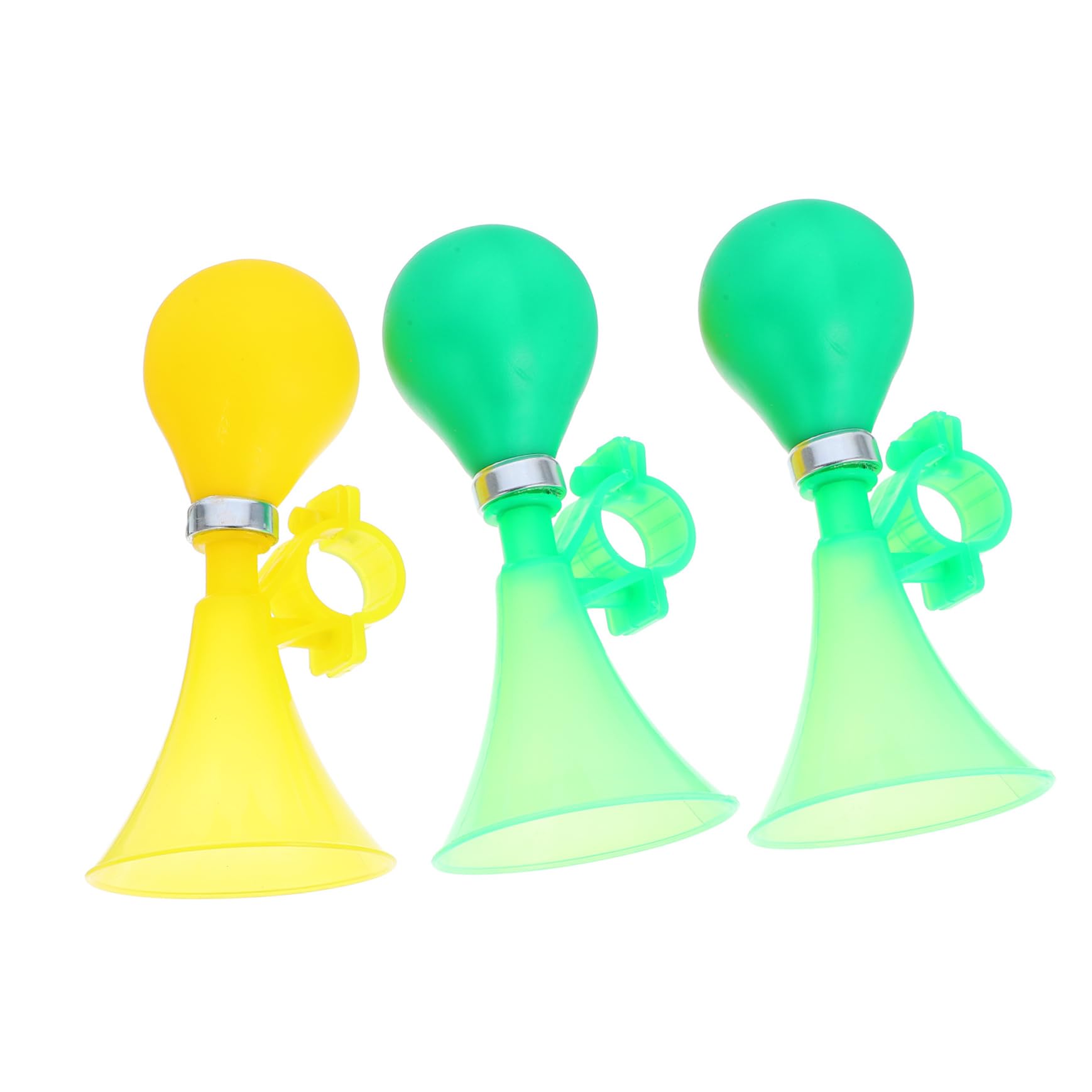 Mikikit 3Pcs Loud Bike Air Horn Durable Handlebar Alarm for Cycling Sound Bike Horn for Mountain and Road Bikes Easy to Install Random Color