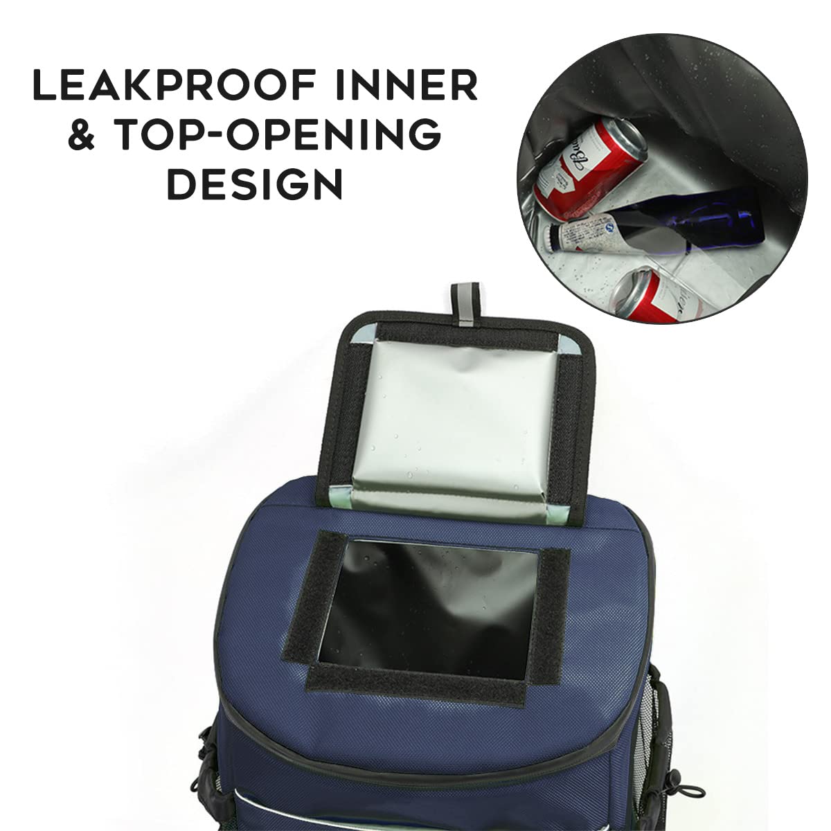 Sac à Dos Isotherme 30L Sac de Pique-Nique Sac Thermique Portable pour Déjeuner Glacière Réfrigérant