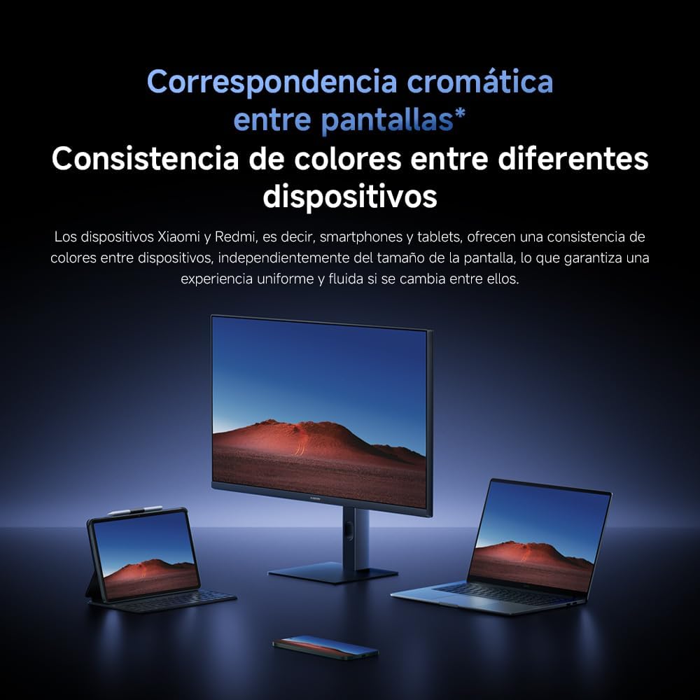 XIAOMI A27Ui Monitor UHD 4K de 27 Pulgadas, IPS, HDR10, 100% sRGB, 95% DCI-P3, Carga Inversa de 90W, Certificación TÜV Low Blue Light (3840 x 2160/HDMI 2.0/DP 1.4/Type-C 90W Output) 8