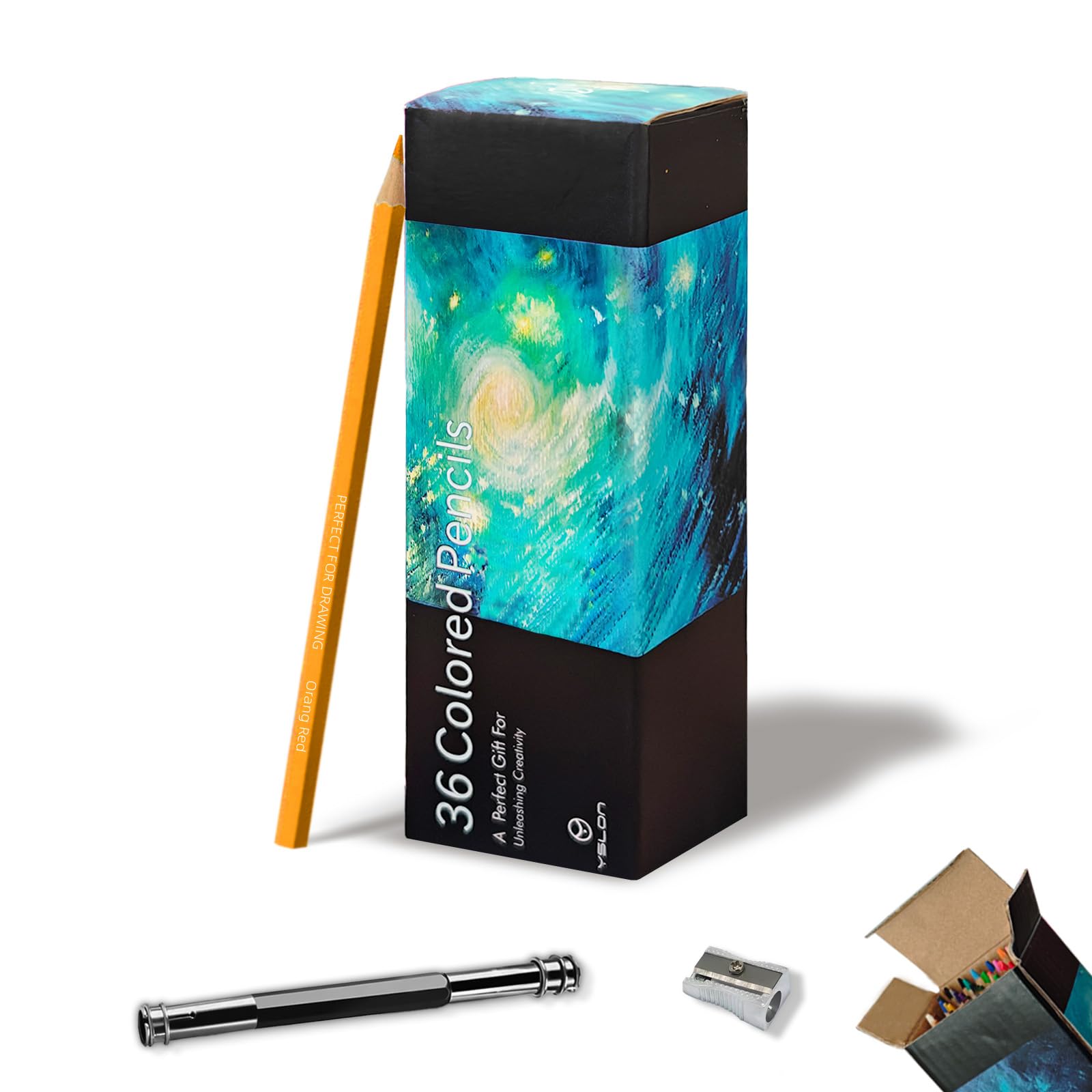 YSLON 36-Color Colouring Pencils Professional Coloured Pencils Colored Drawing Pencil Colour Pencil for Adults and Artists
