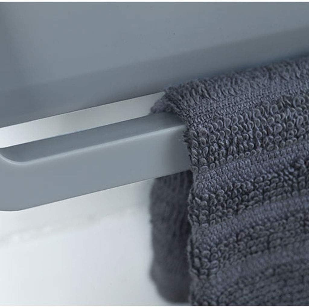 Paste Punch-Free Towel Rack,Towel Rack Shelf Bathroom Towel Pole Bath Towel Shoe Rack
