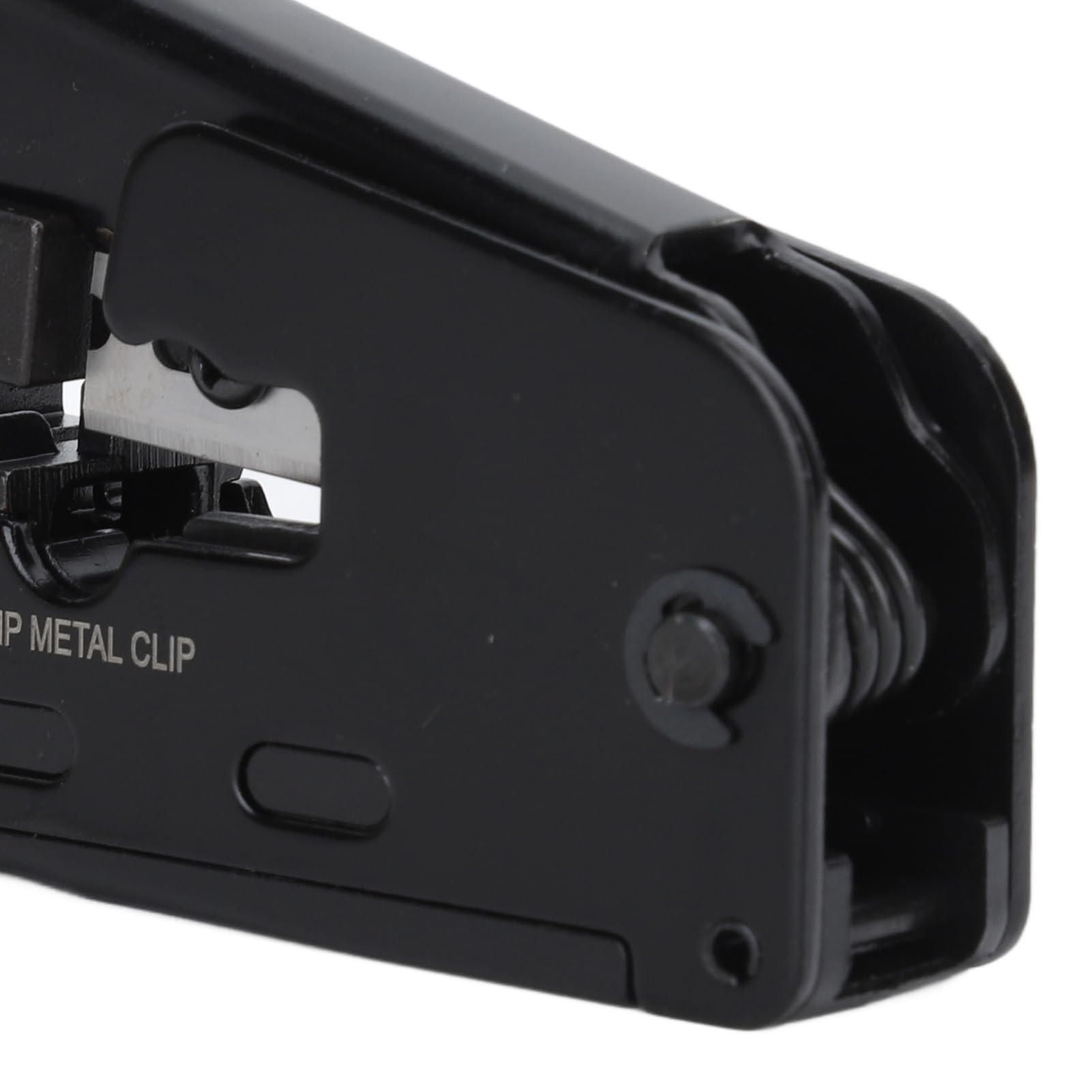 Pinza Crimpatrice RJ45, Pinza per Cavi Ethernet con 50 Testine di Rete per Cat5 Cat5e Cat6, con Tester per Cavi di Rete Spelafili, per Linee di Computer di Allarme Telefonico
