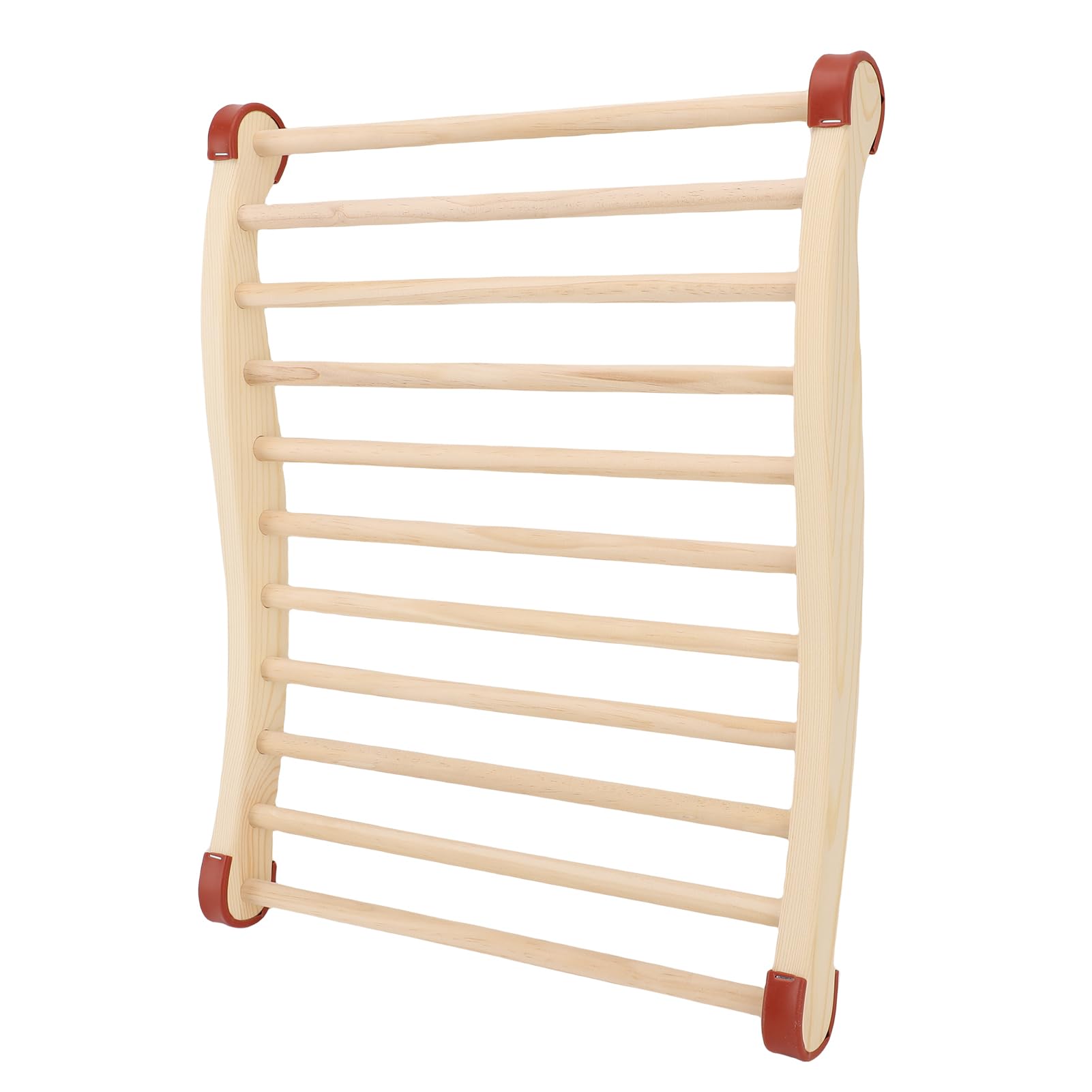 Fabater Sauna Backrest, Comfortable S Shape Design, 15.7x19.7in Wooden Anti Slip Sauna Chair Back, Enhanced Stability, Sauna Accessories, Ergonomic Design, Sauna Back Support