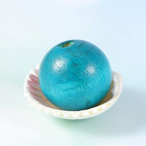 Miniatura 3 de Cuentas de madera para manualidades, 0.984 in, espaciador de madera redondo de color, cuentas sueltas para hacer joyas DIY, accesorios de búsqueda,